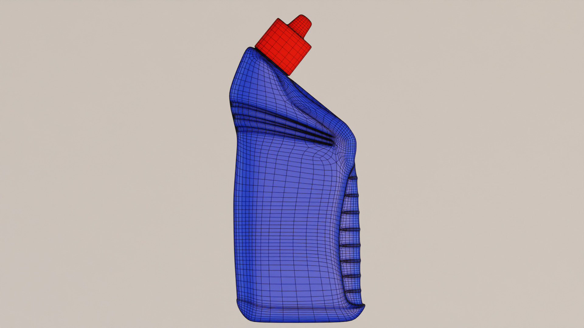 Bathroom Cleaner Bottle 3D Model  3D model_4