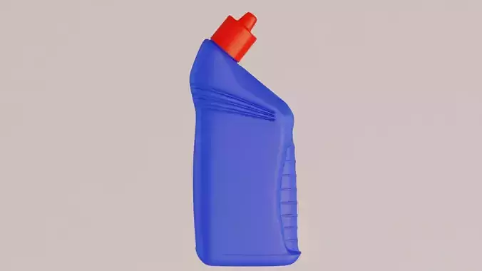 Bathroom Cleaner Bottle 3D Model  3D model