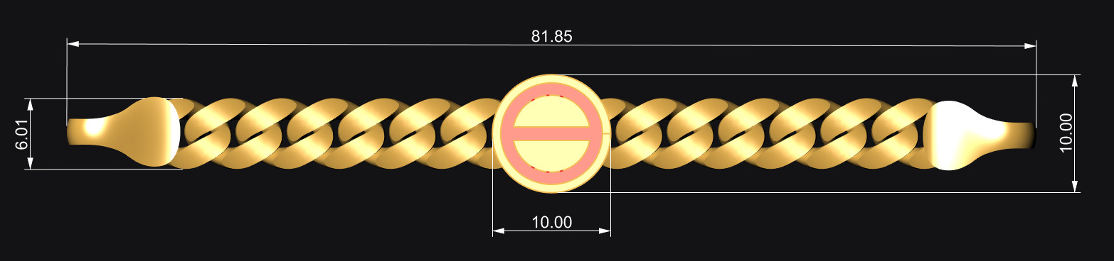 Gourmet Enamel Bracelet 3D print model_3