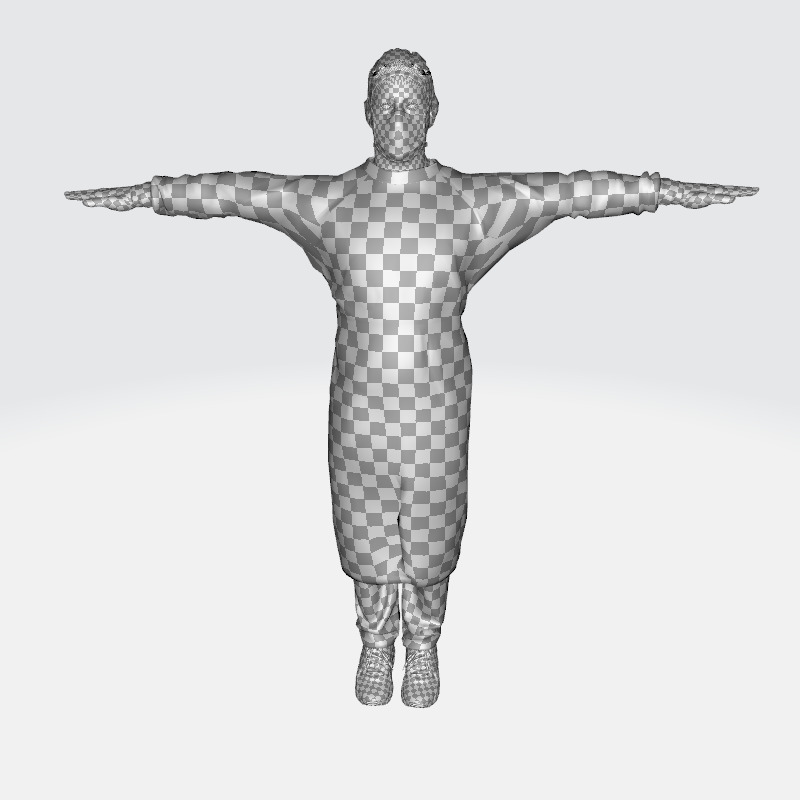 Surgeon in PPE 3D Model Rigged Game Ready Low-poly 3D model_22