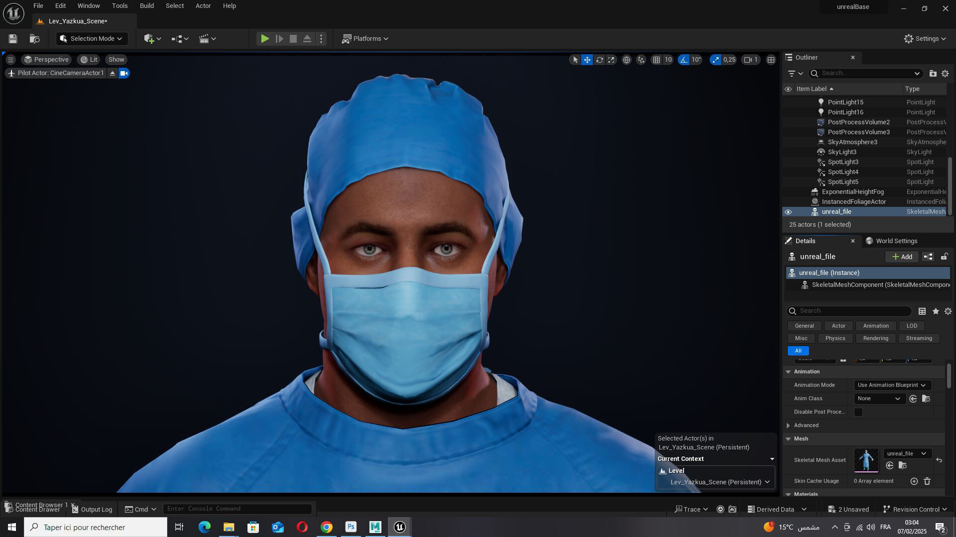 Surgeon in PPE 3D Model Rigged Game Ready Low-poly 3D model_11