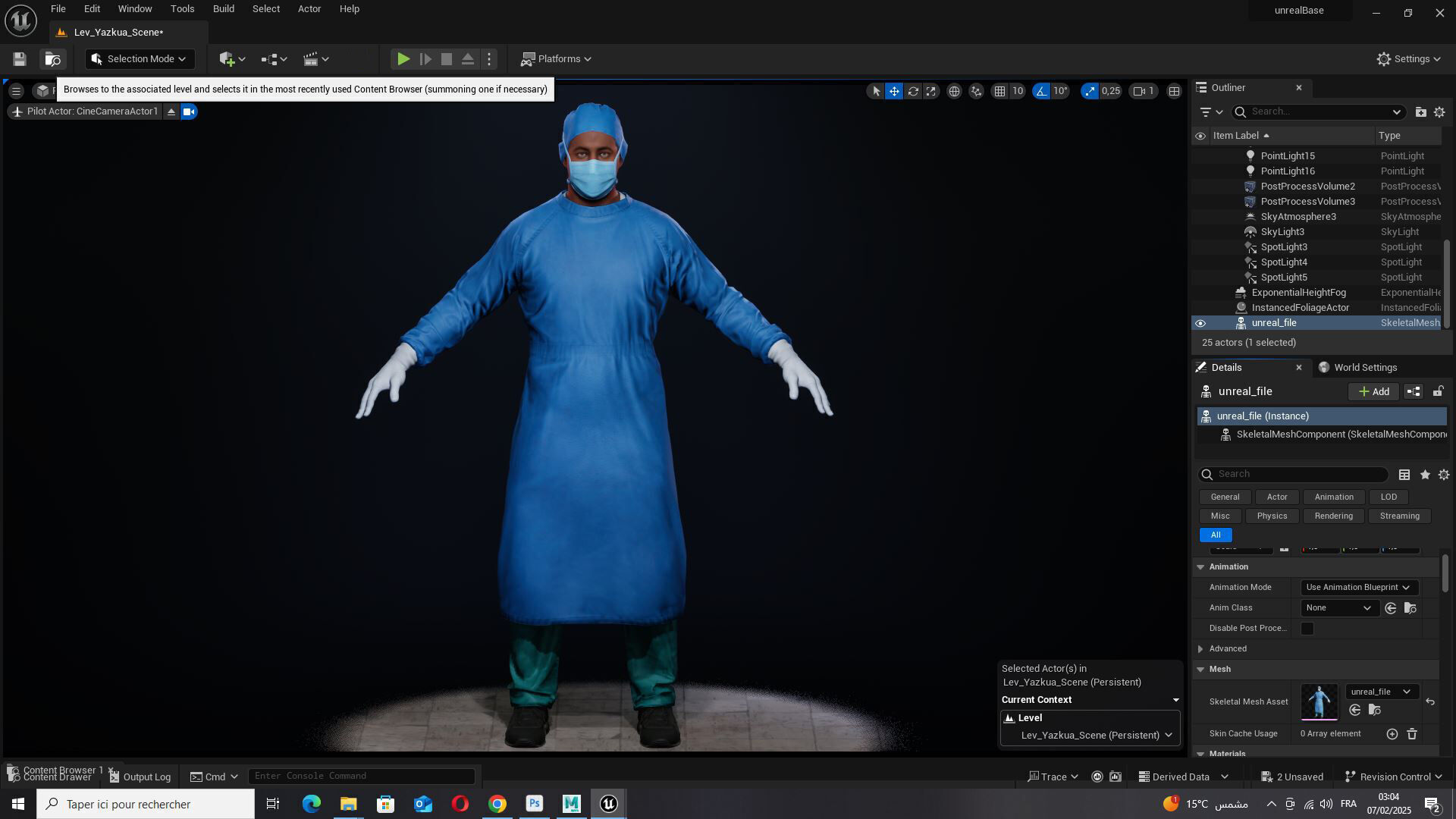 Surgeon in PPE 3D Model Rigged Game Ready Low-poly 3D model_12