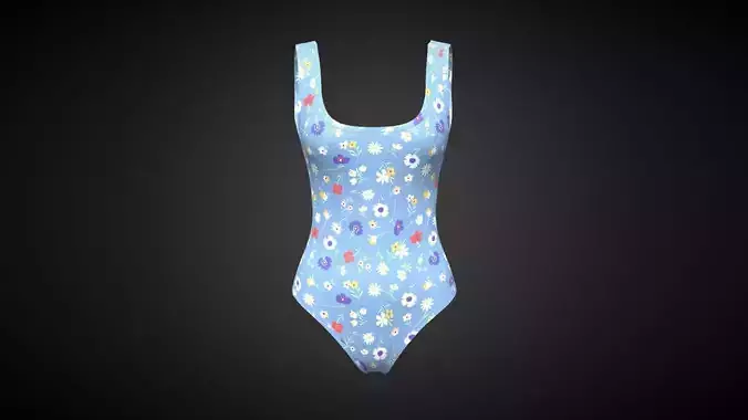 Girls Bodysuit-AOP In Low Poly