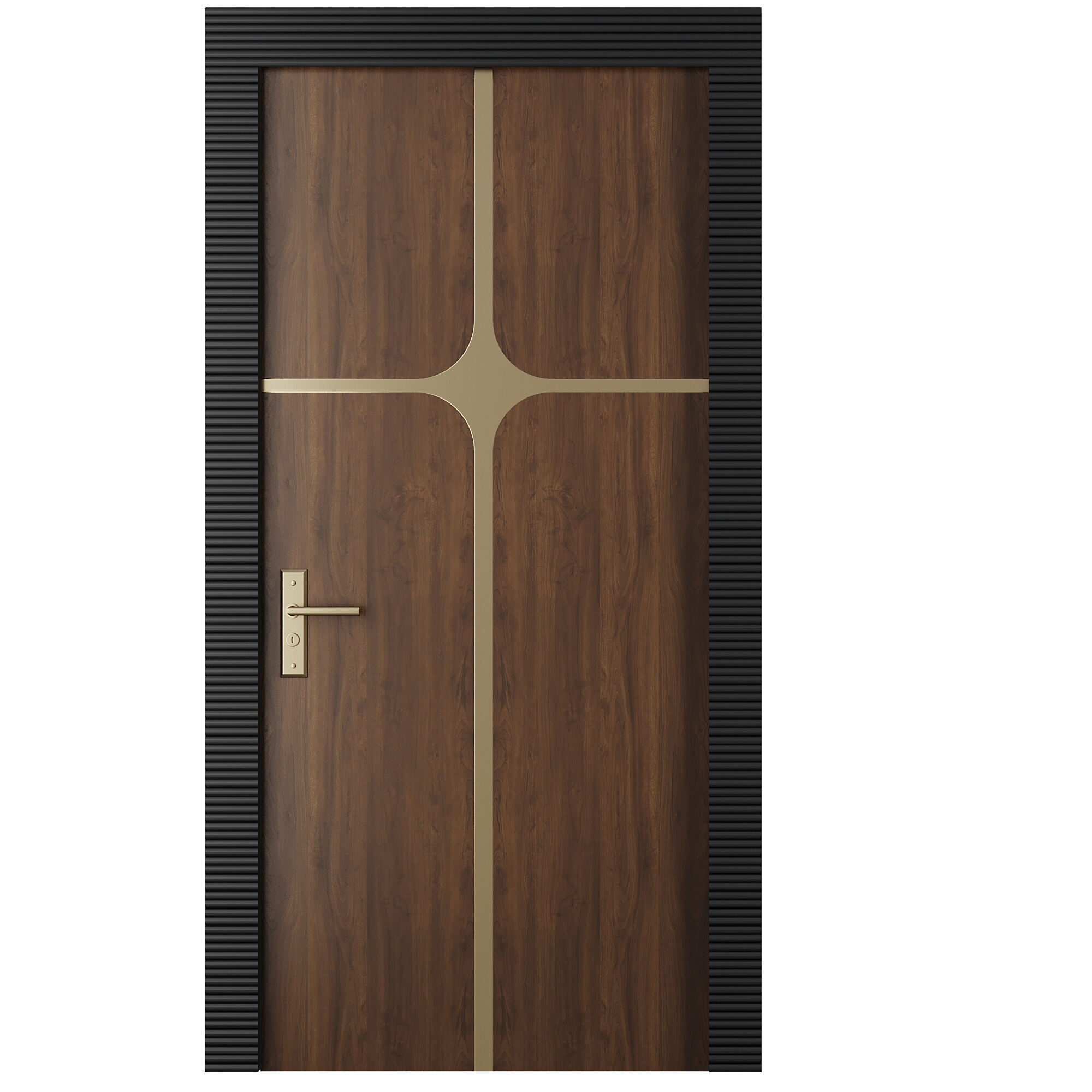 Entrance door set173 3D model_1