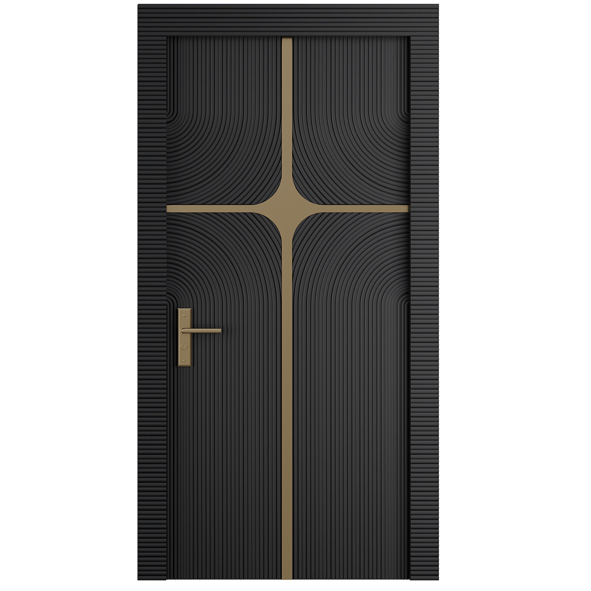 Entrance door set173 3D model_2