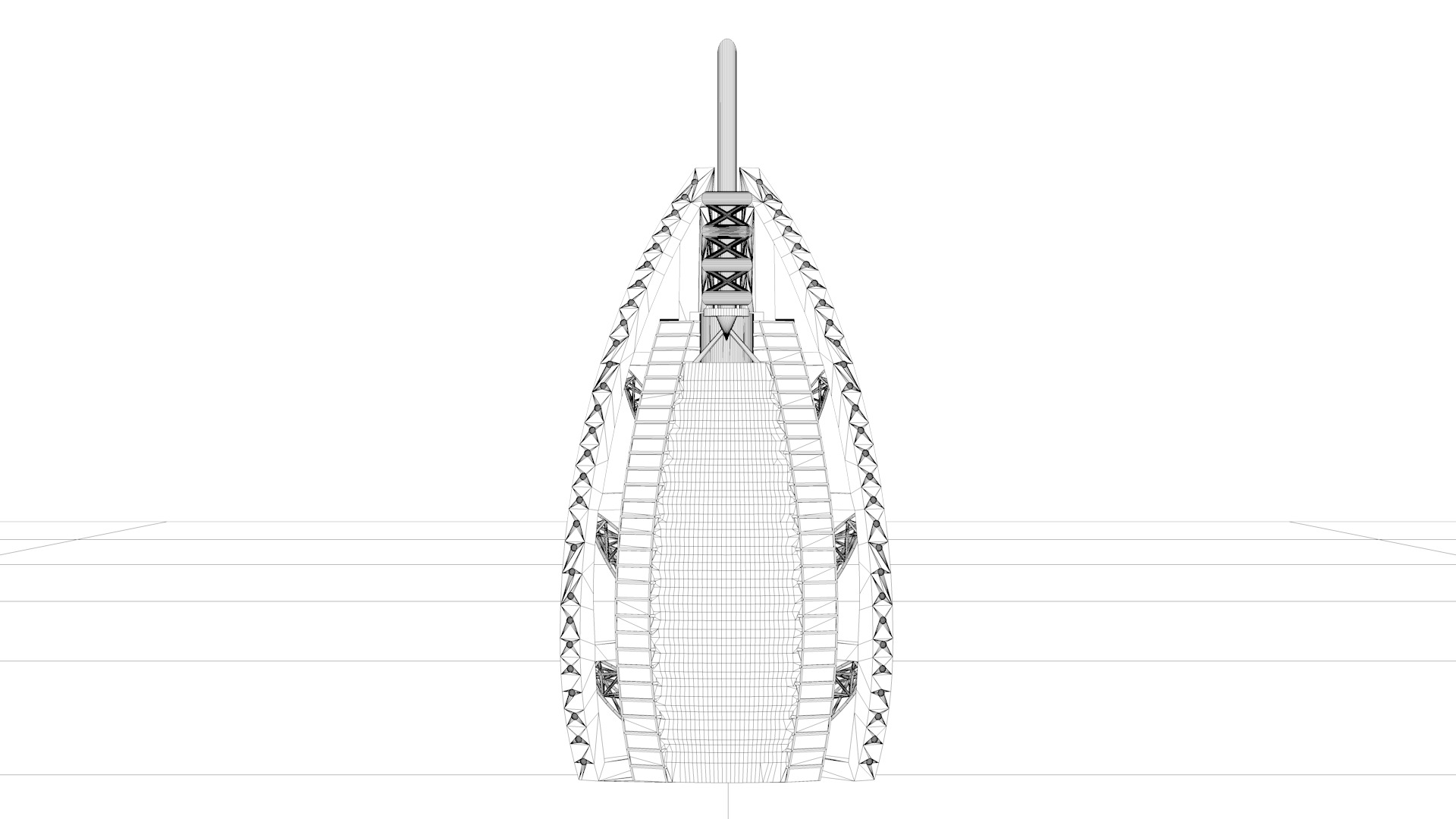 Burj Al Arab 3D model_11