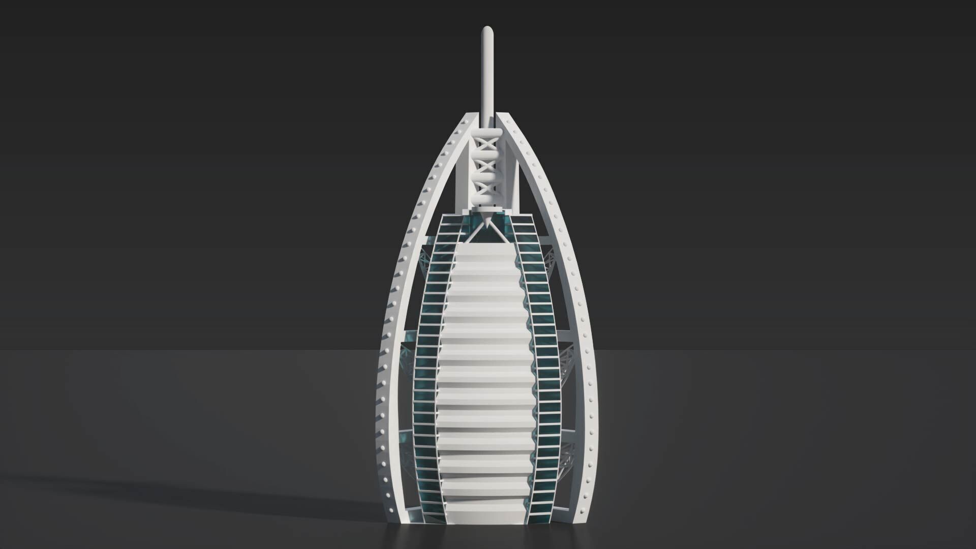 Burj Al Arab 3D model_5
