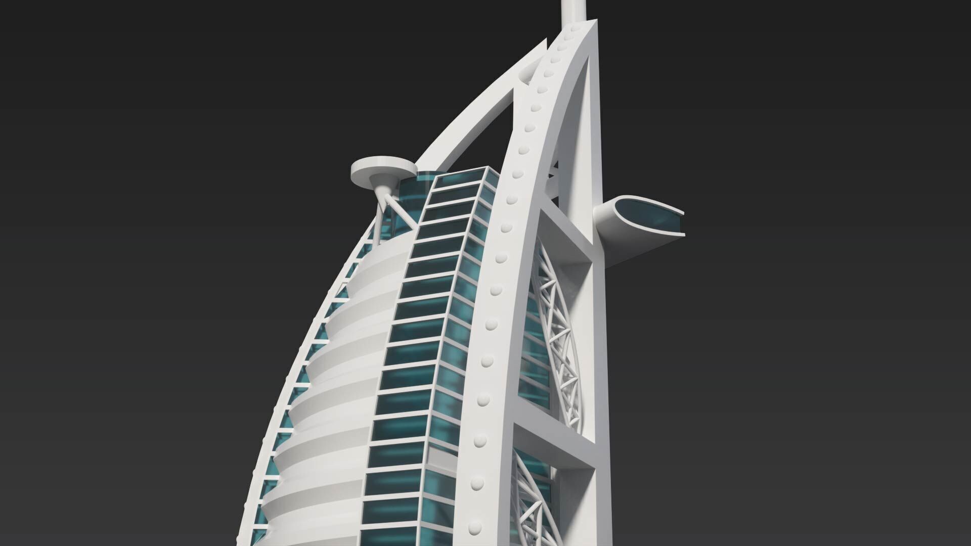Burj Al Arab 3D model_2