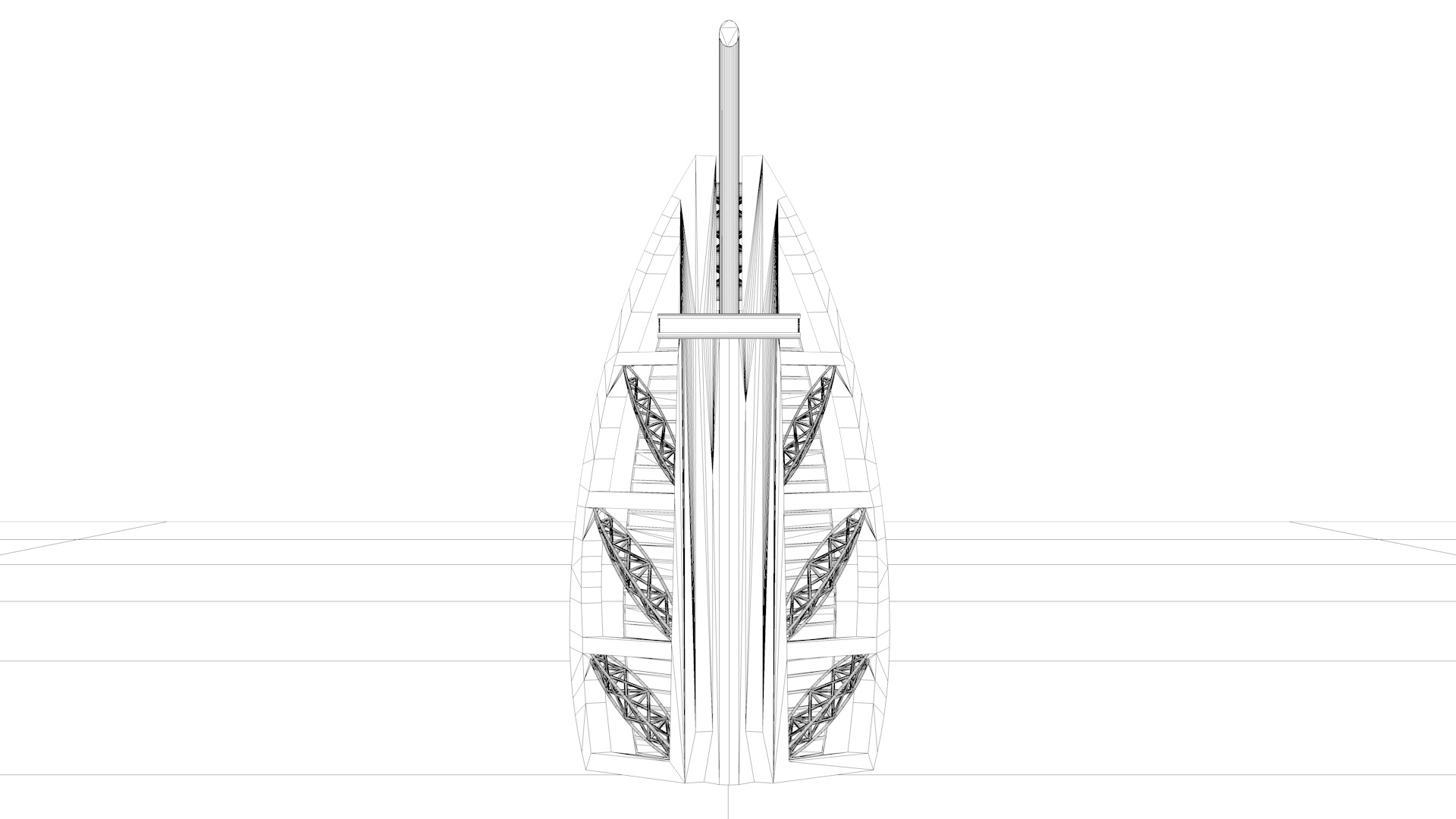 Burj Al Arab 3D model_13