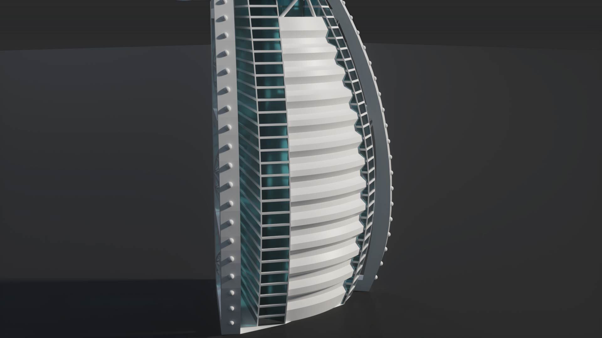 Burj Al Arab 3D model_3