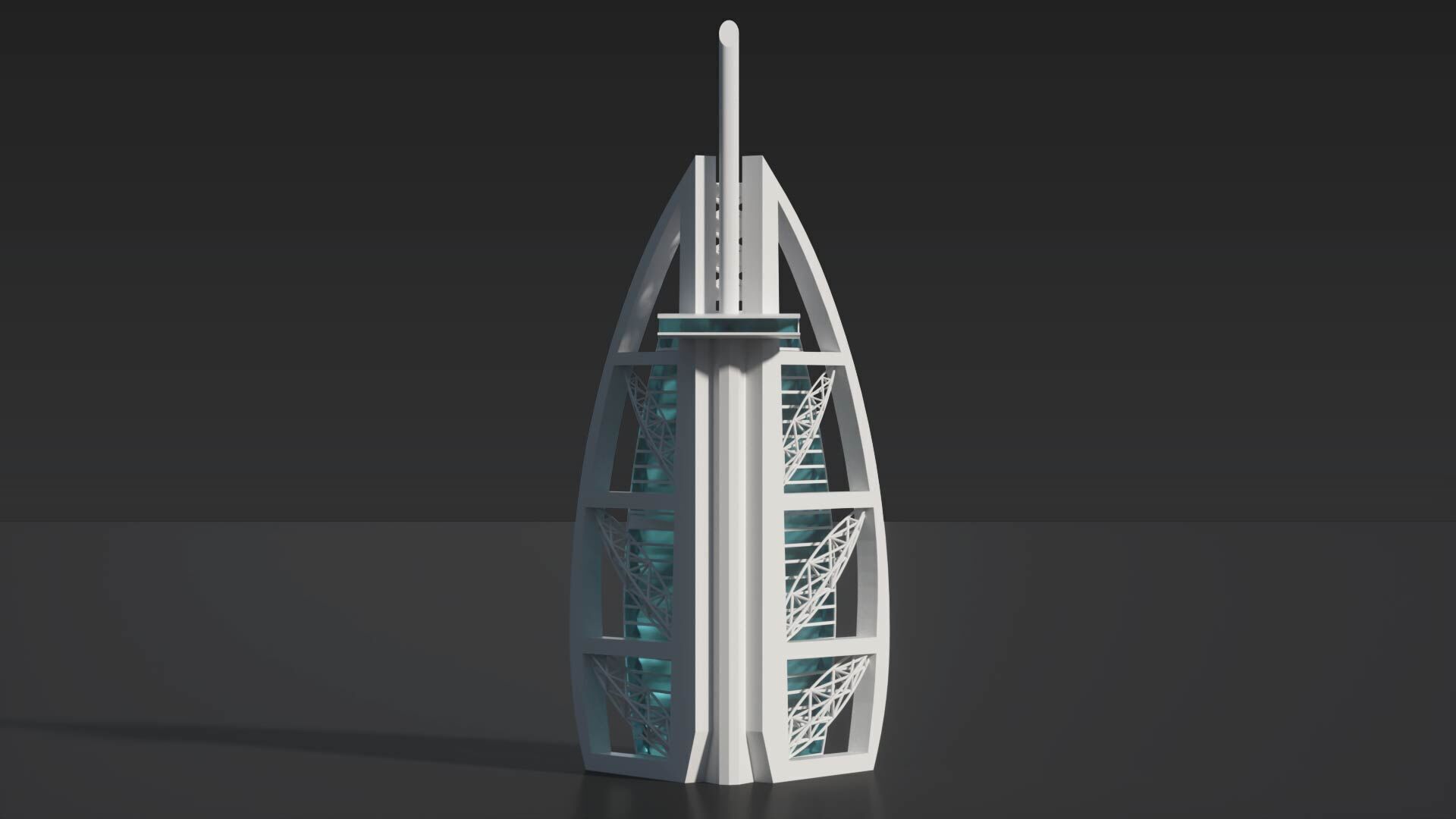 Burj Al Arab 3D model_8
