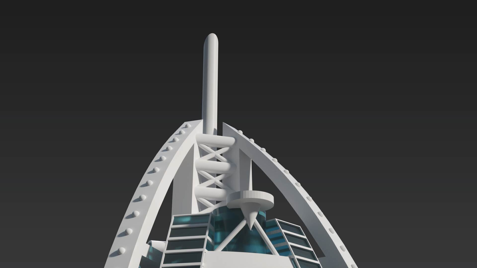 Burj Al Arab 3D model_1