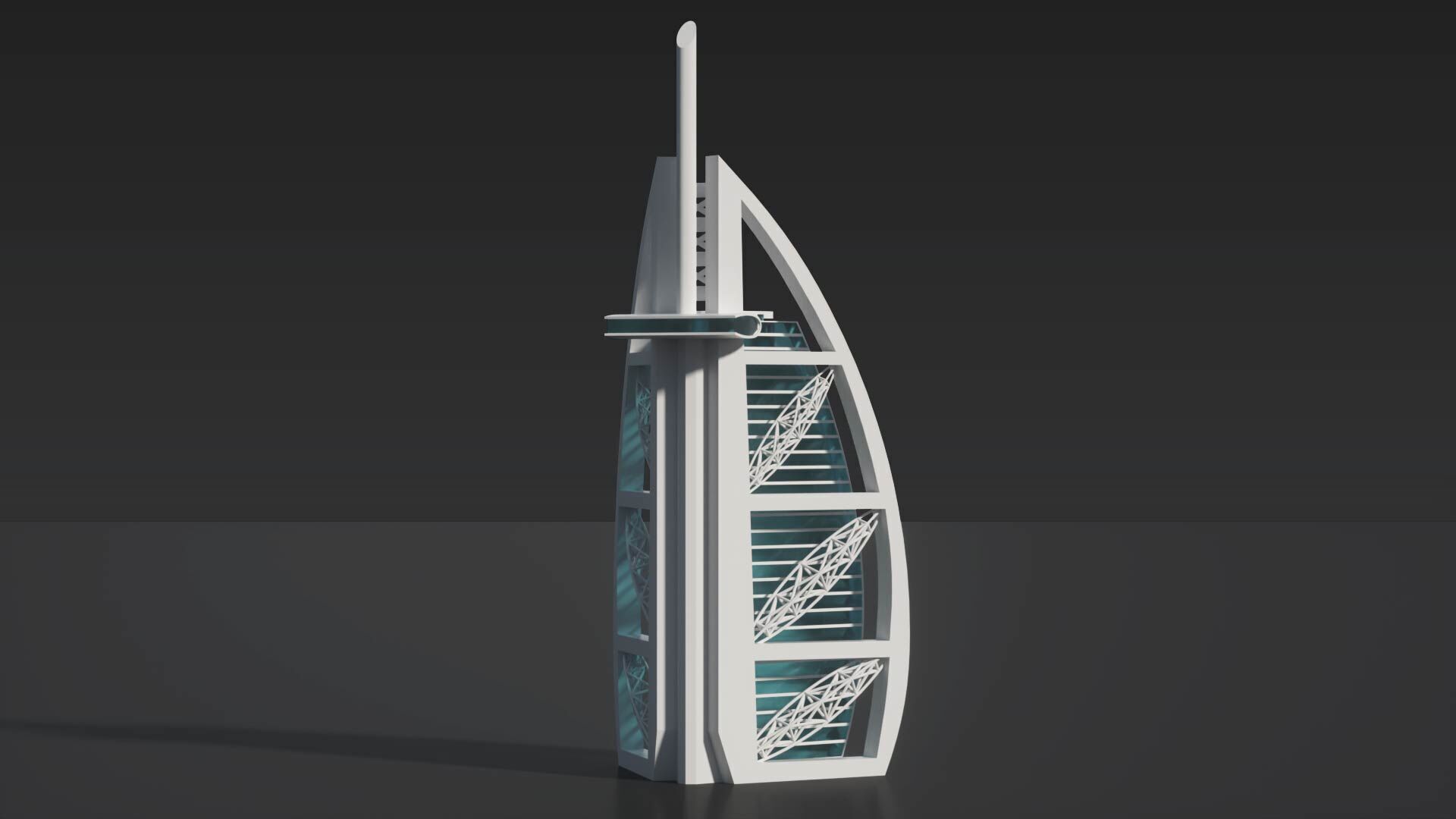 Burj Al Arab 3D model_9