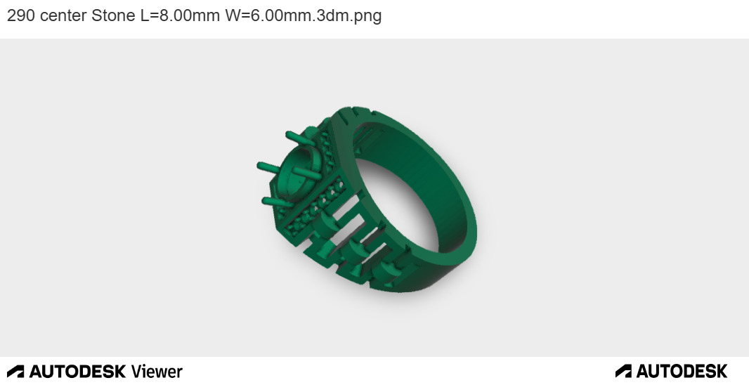 Sentinel Signet Ring 3D print model_8