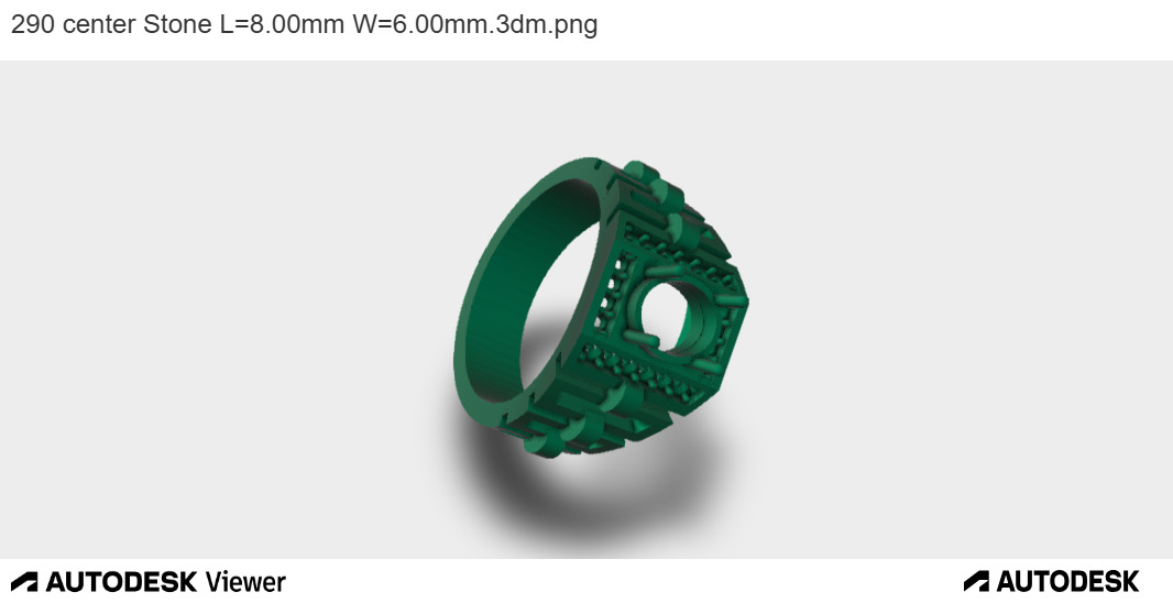 Sentinel Signet Ring 3D print model_4