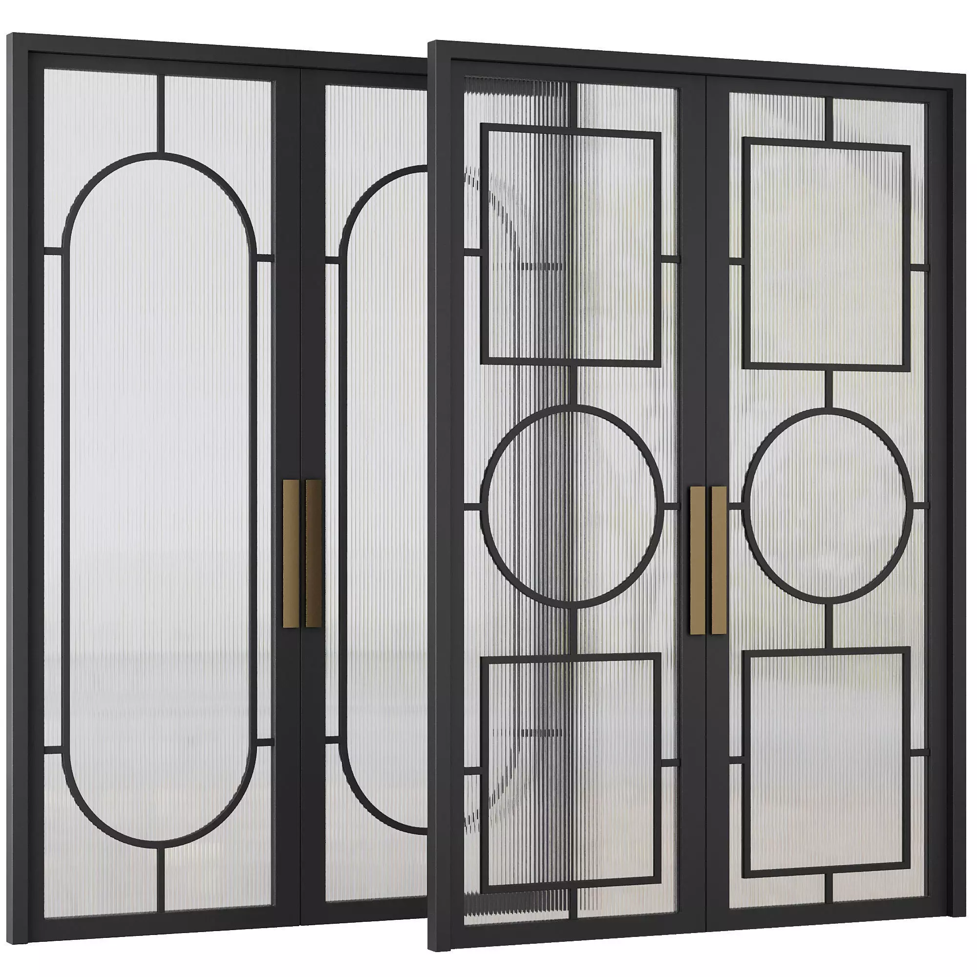Entrance door set177 3D model