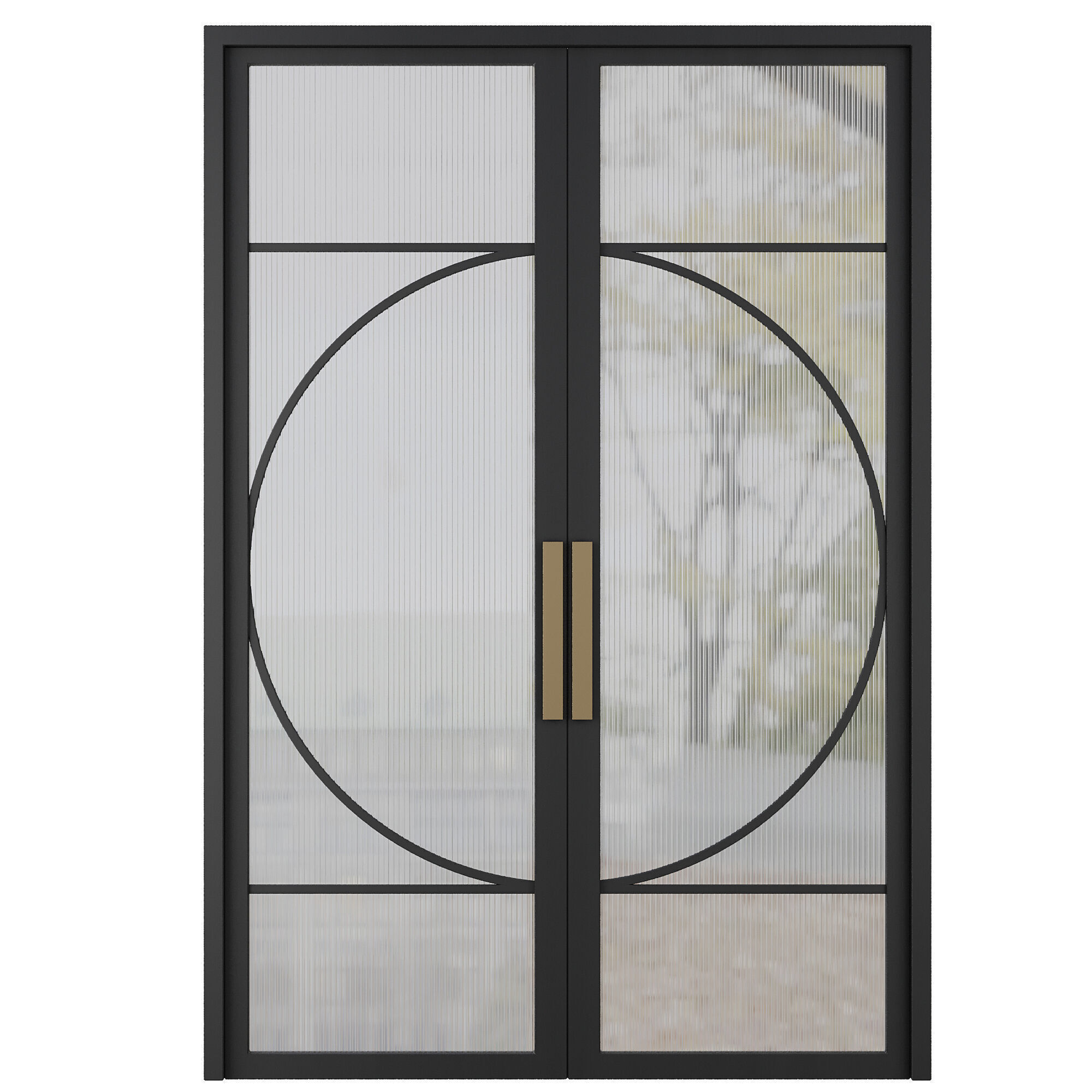 Entrance door set178 3D model_2