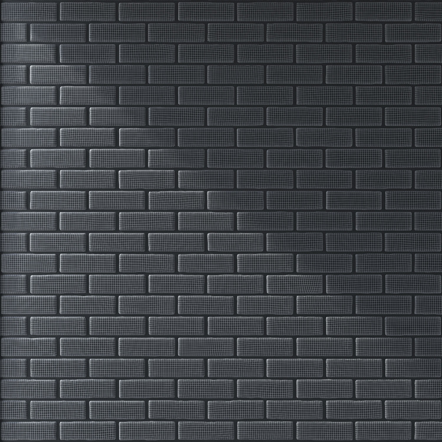 Red brick 3D model_2