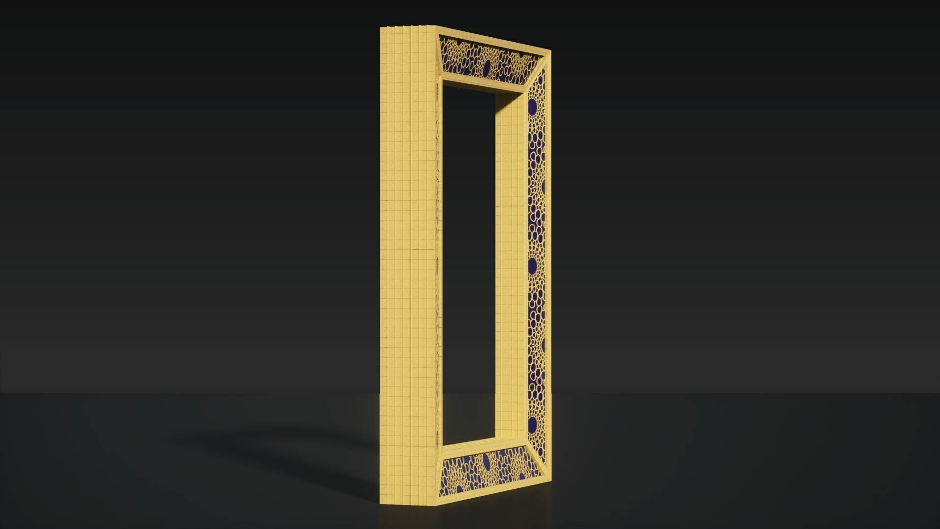 Dubai Frame 3D model_7