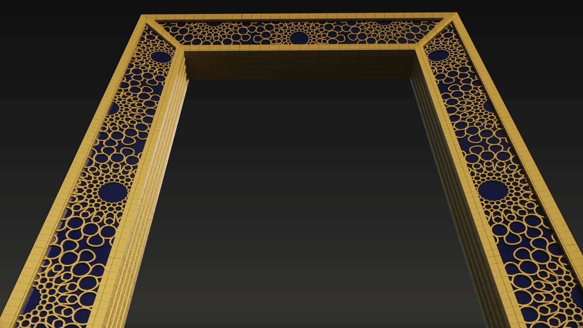 Dubai Frame 3D model_4