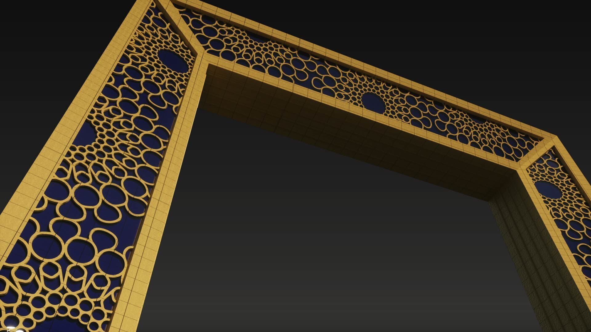 Dubai Frame 3D model_1