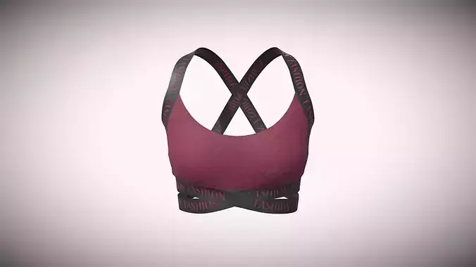 Girls Bralette In Low Poly