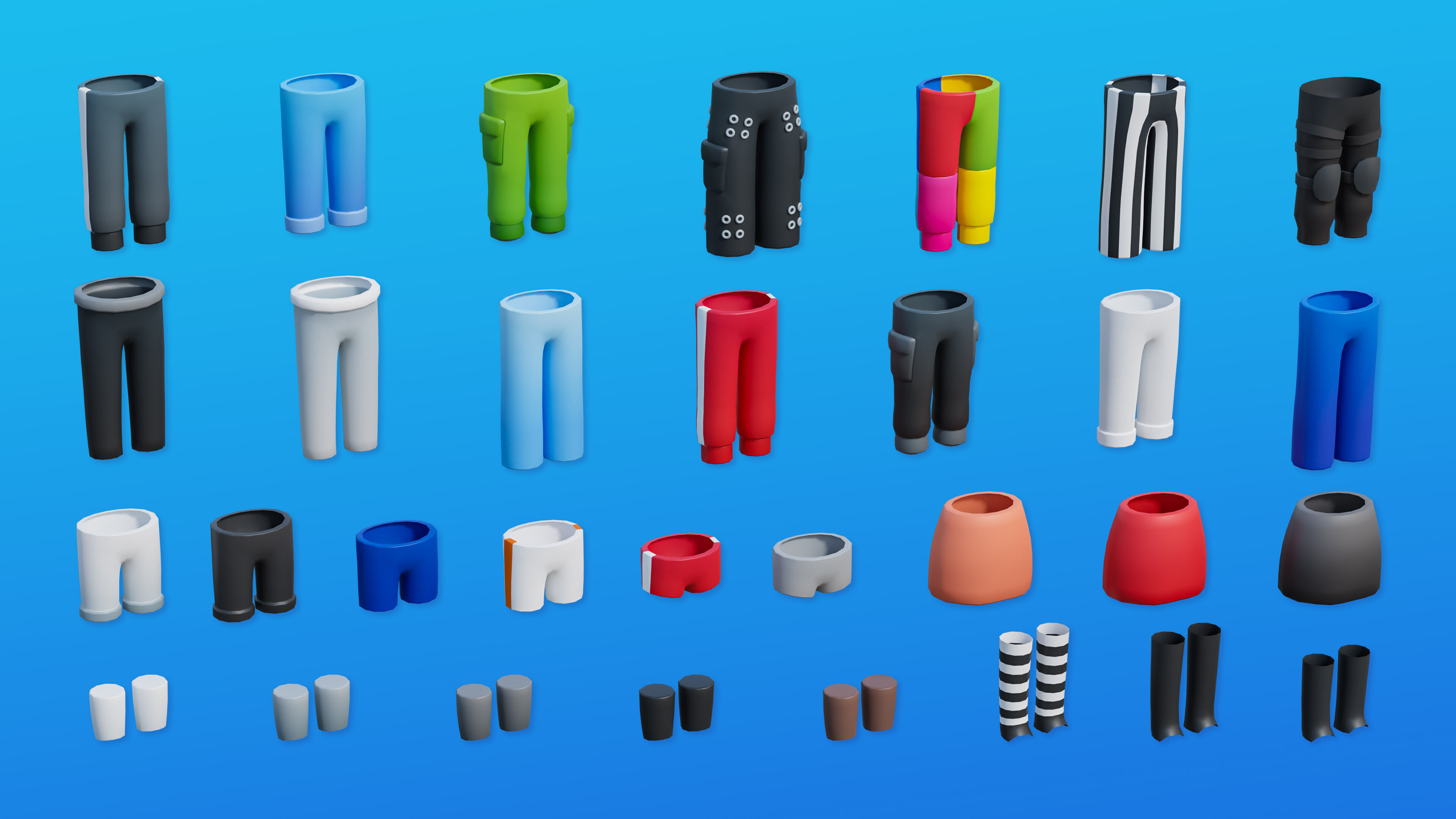 Creative Characters Low-poly 3D model_26