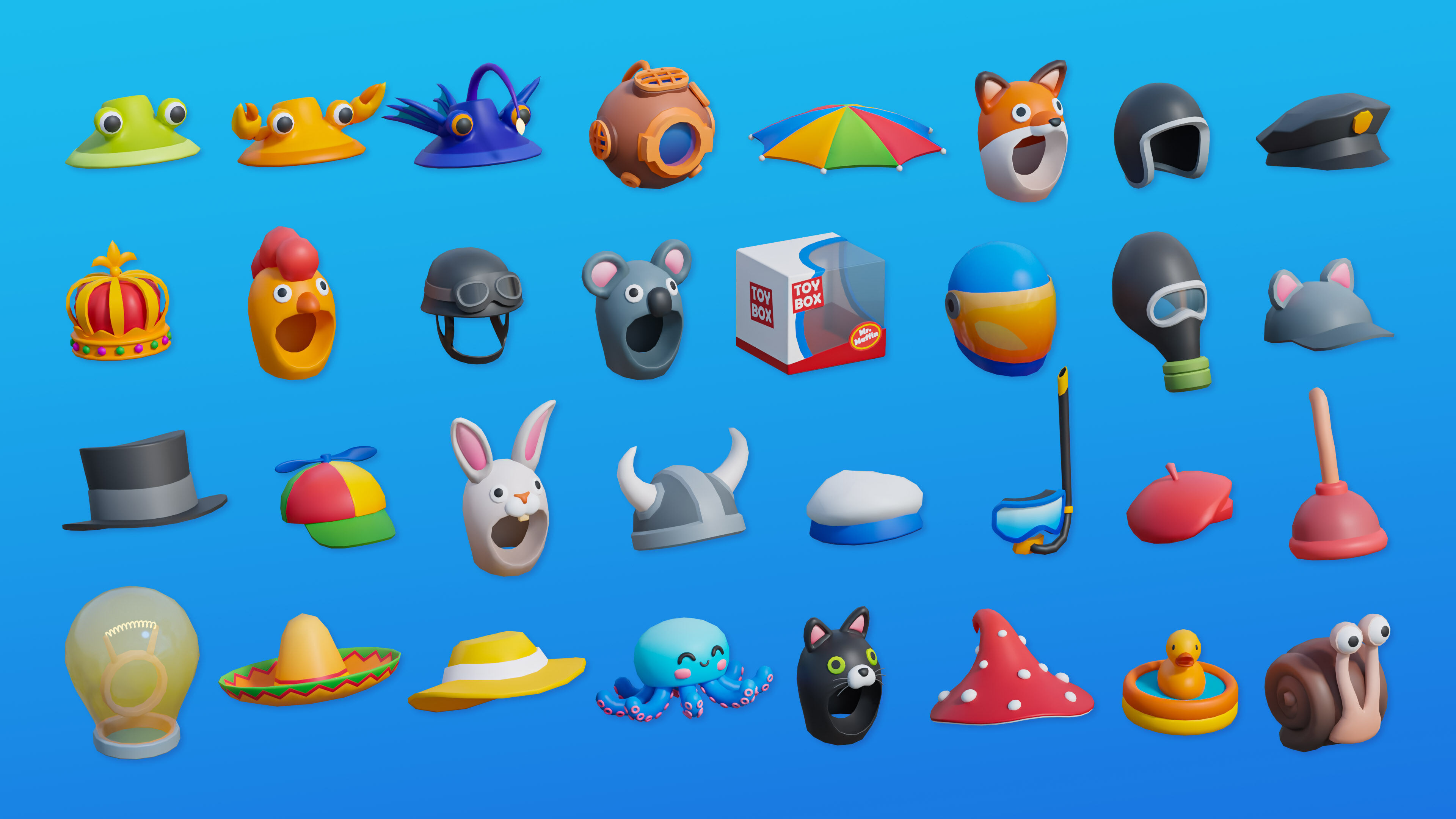 Creative Characters Low-poly 3D model_19