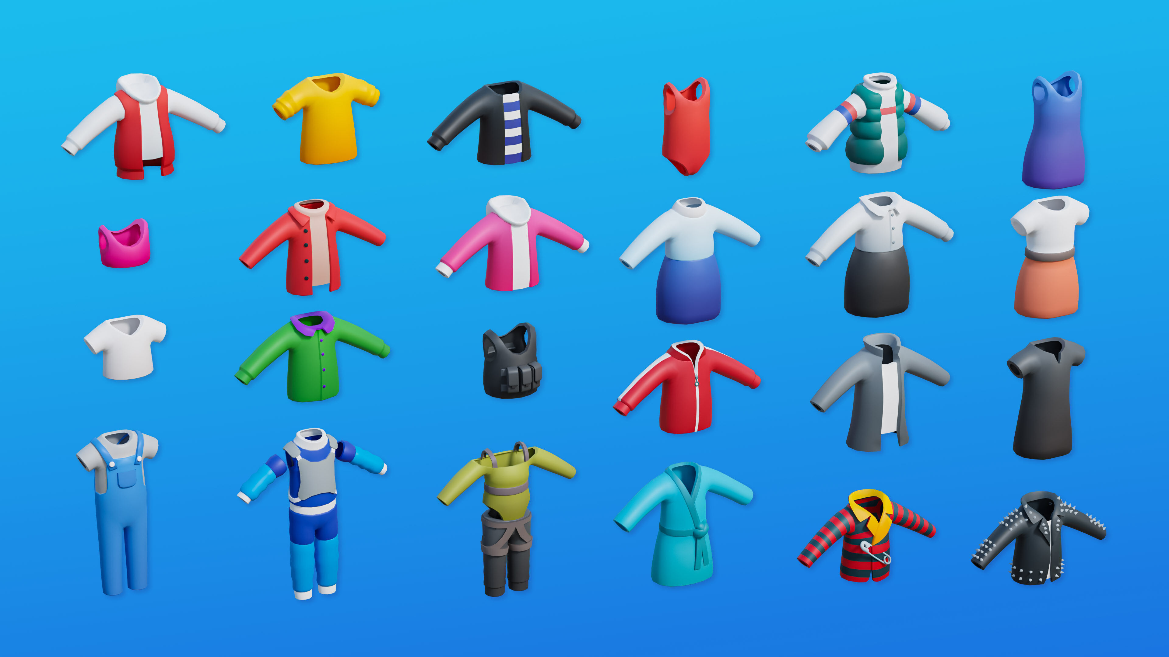 Creative Characters Low-poly 3D model_21