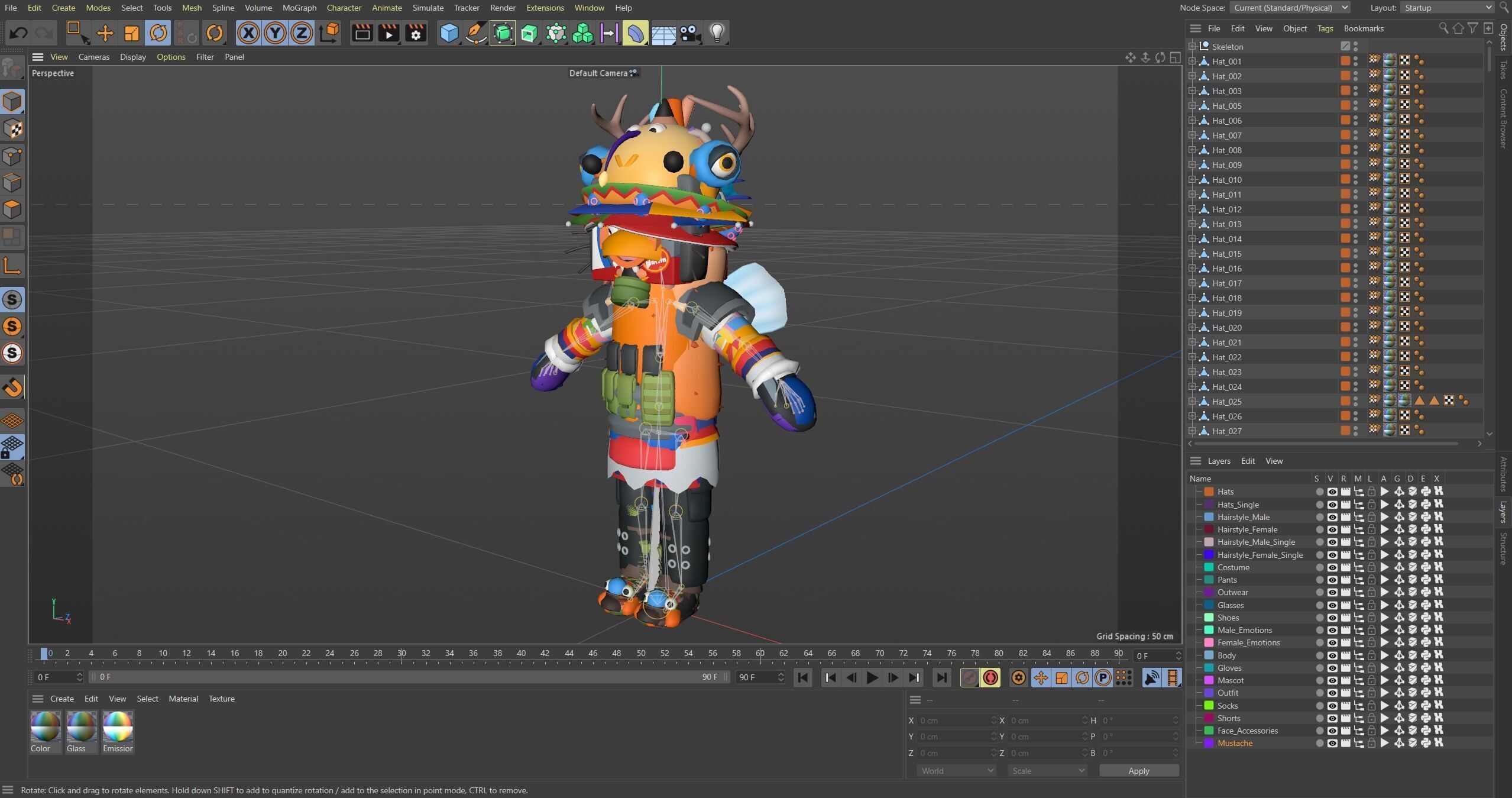 Creative Characters Low-poly 3D model_34