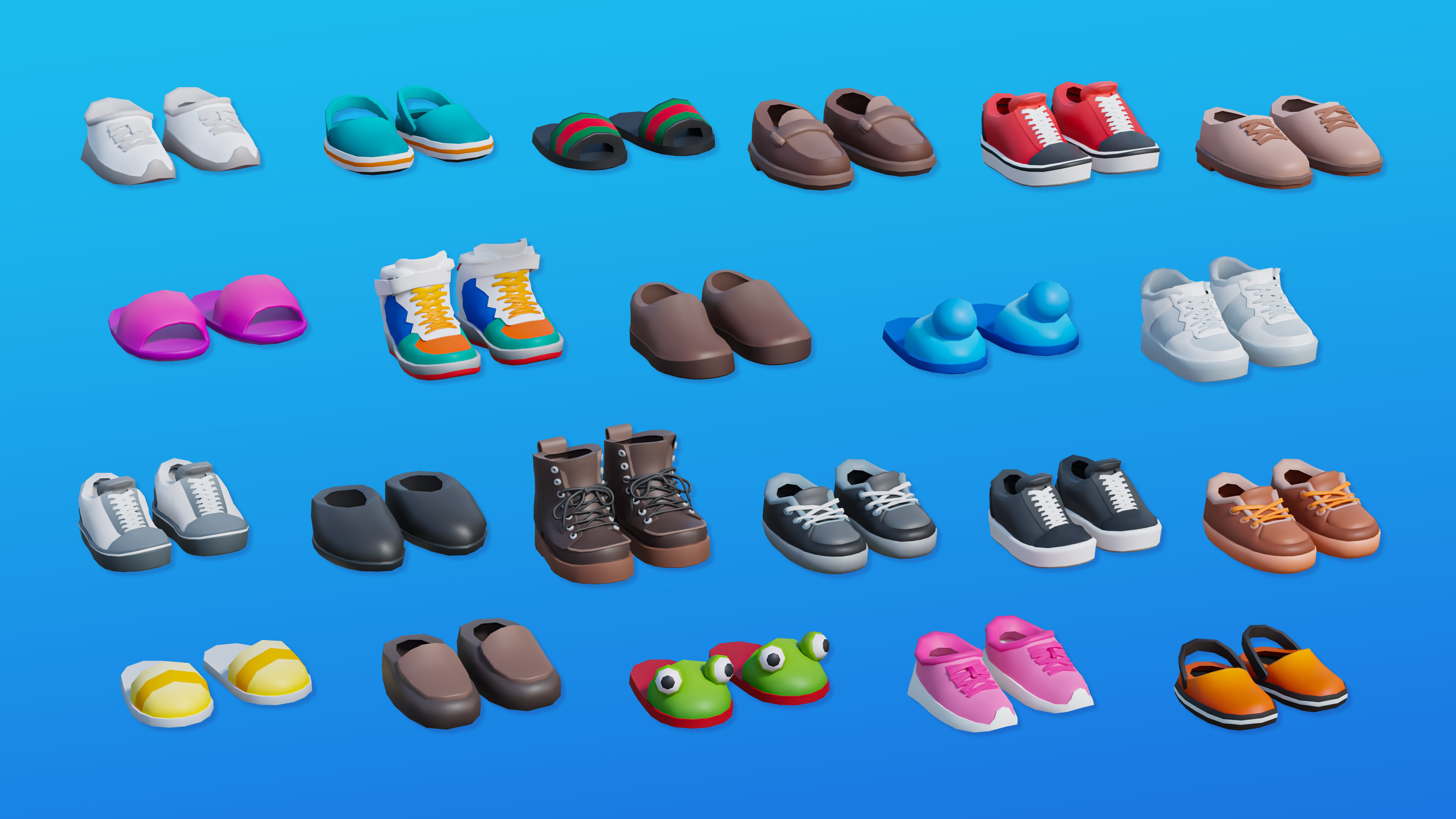 Creative Characters Low-poly 3D model_27