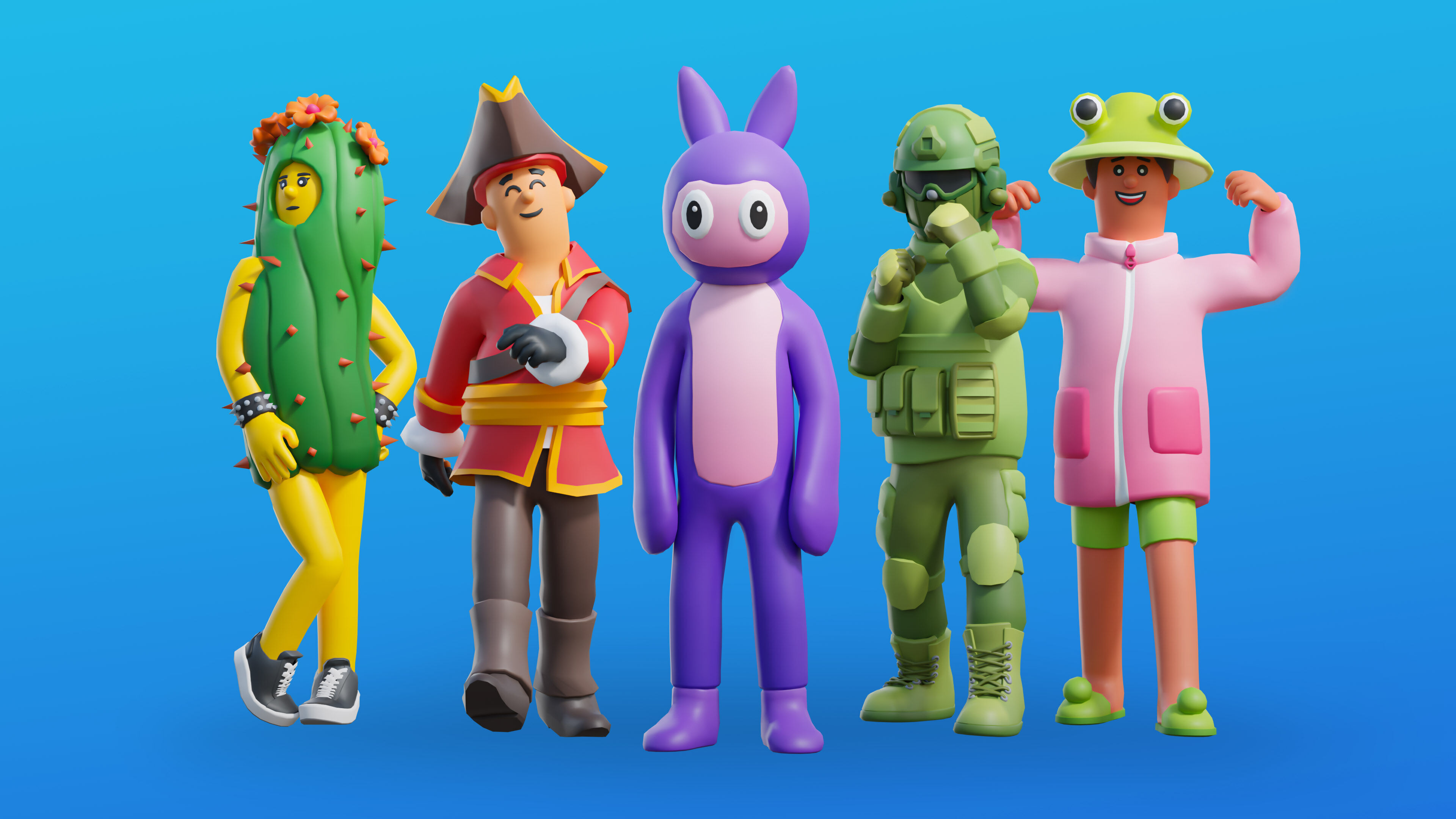 Creative Characters Low-poly 3D model_14