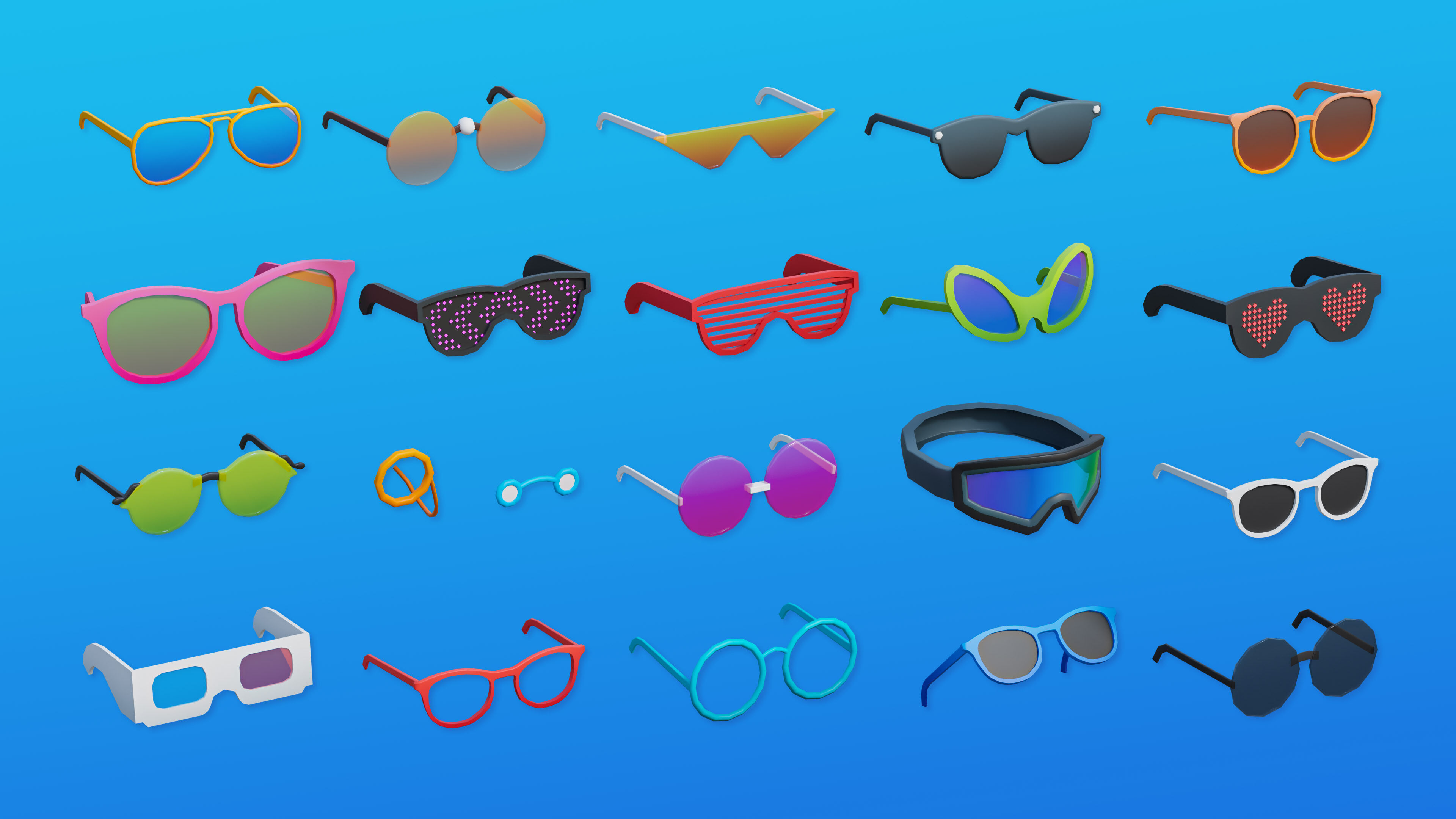 Creative Characters Low-poly 3D model_28