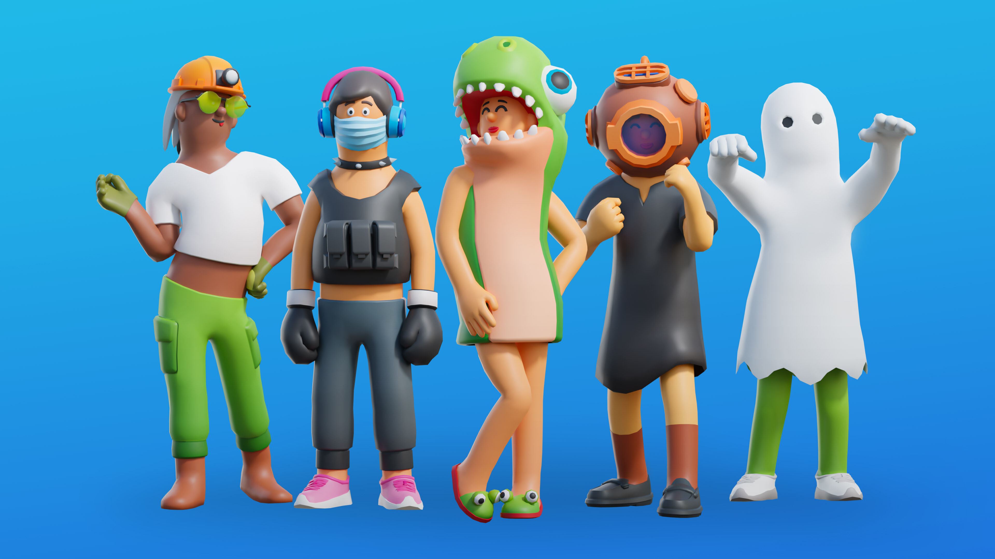 Creative Characters Low-poly 3D model_10