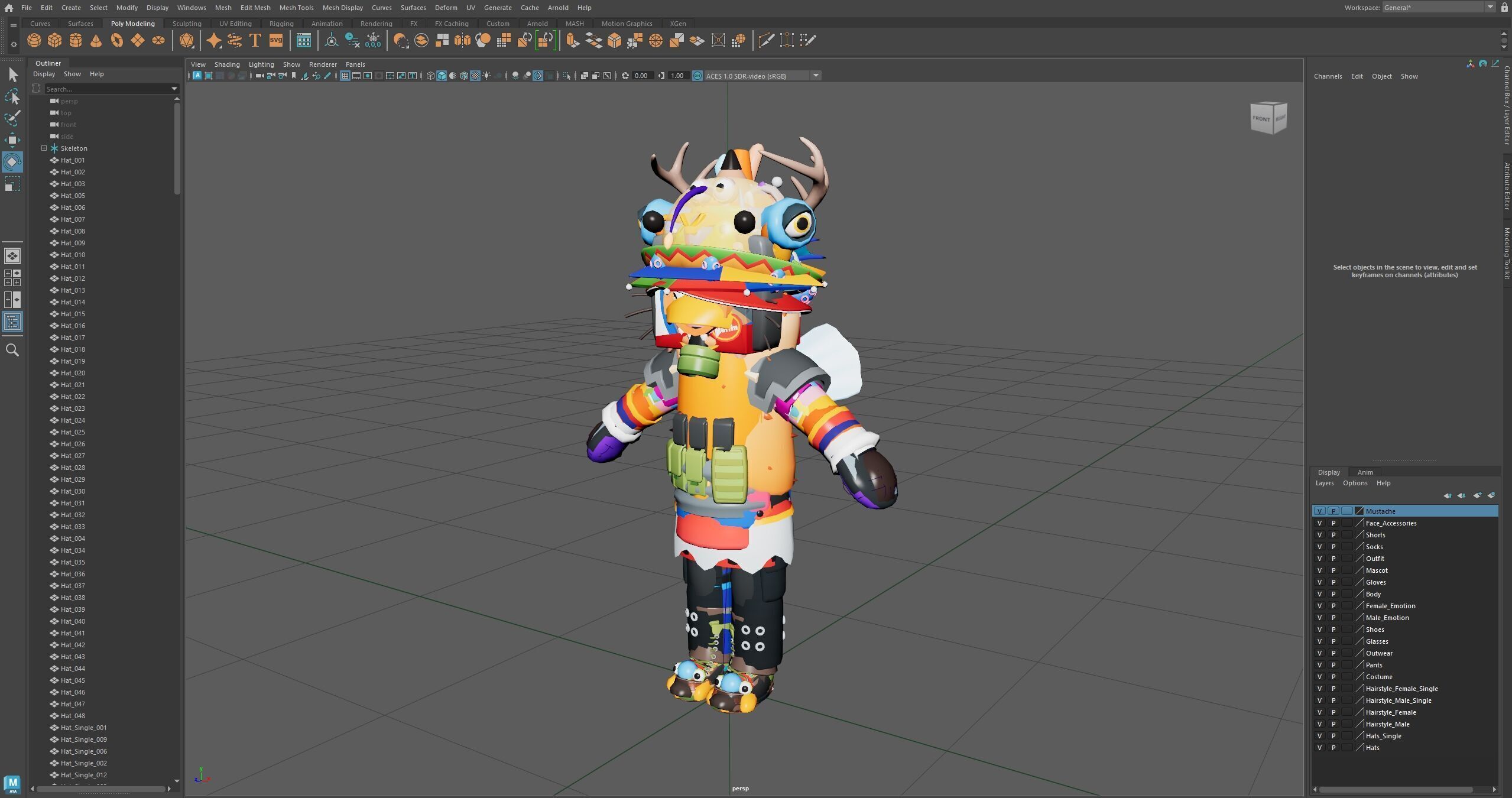 Creative Characters Low-poly 3D model_33