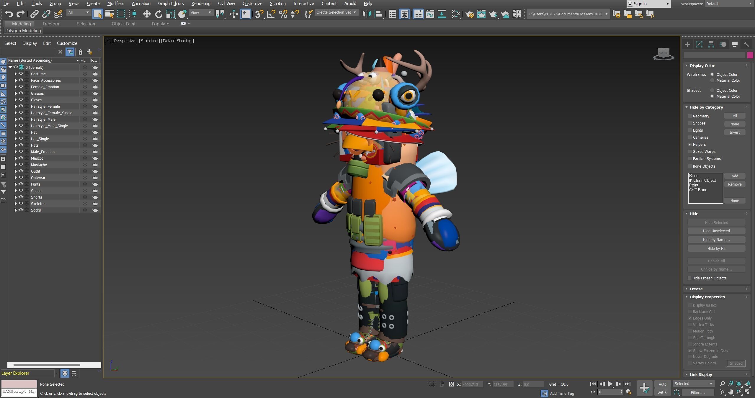 Creative Characters Low-poly 3D model_35