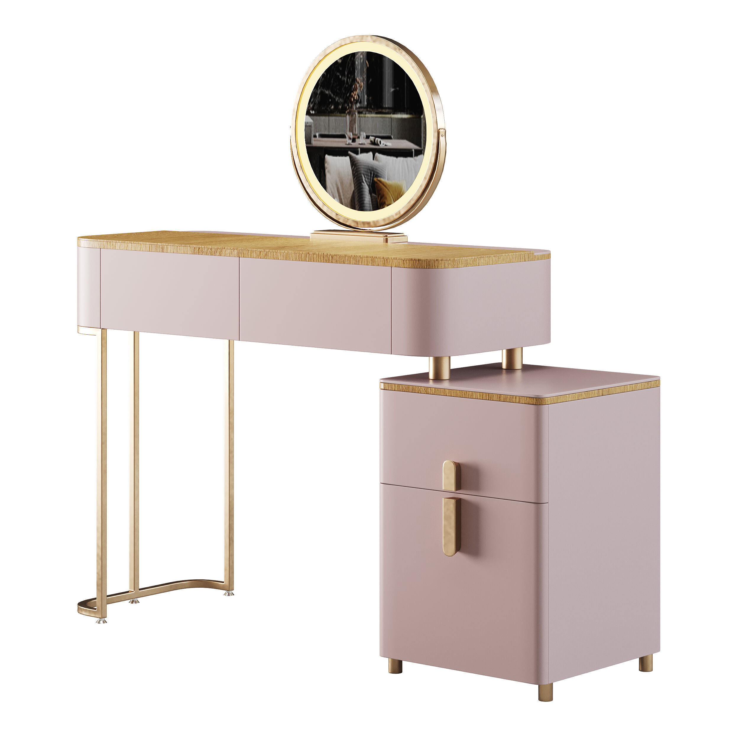 Ensemble de coiffeuse Varon 3D model_8