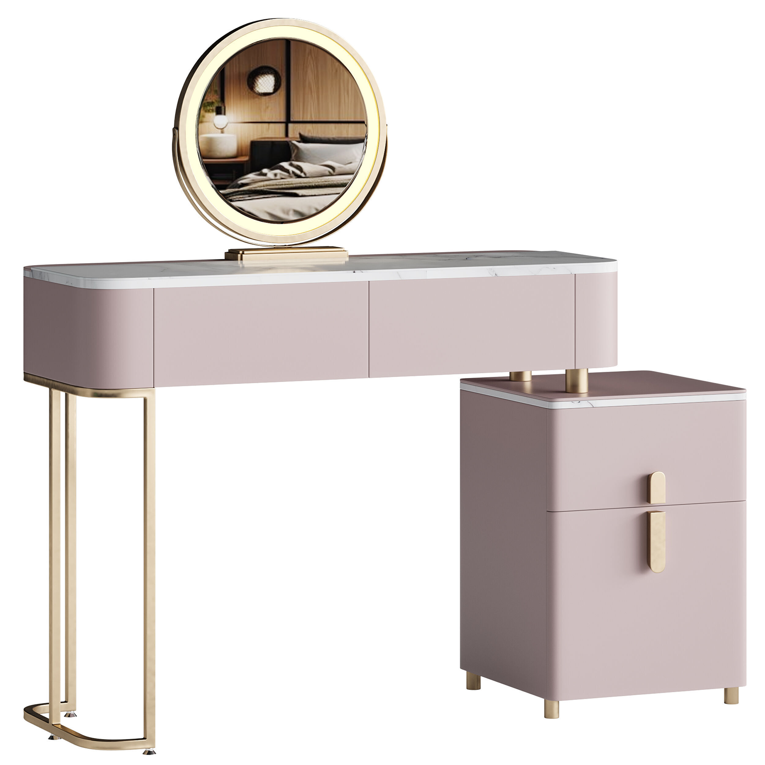 Ensemble de coiffeuse Varon 3D model_10