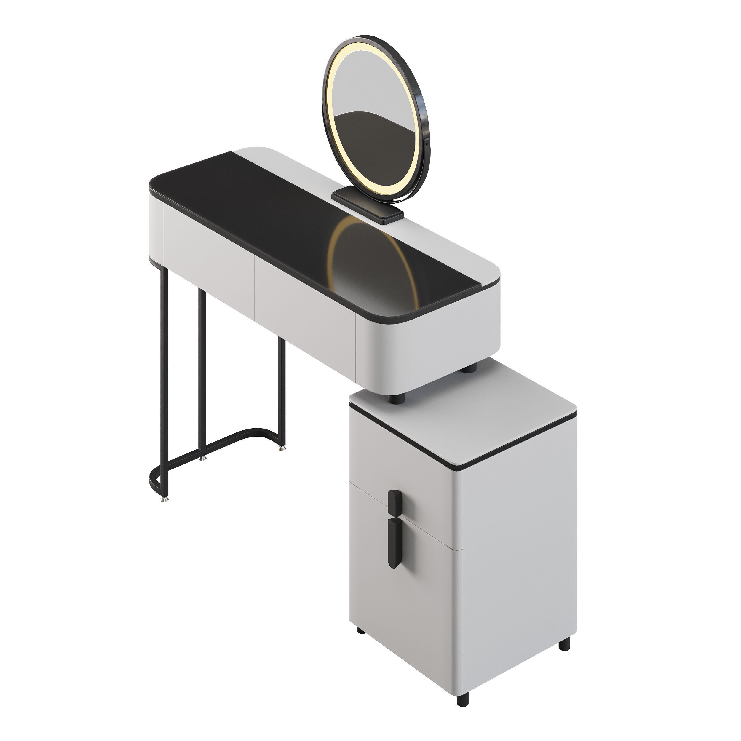 Ensemble de coiffeuse Varon 3D model_7