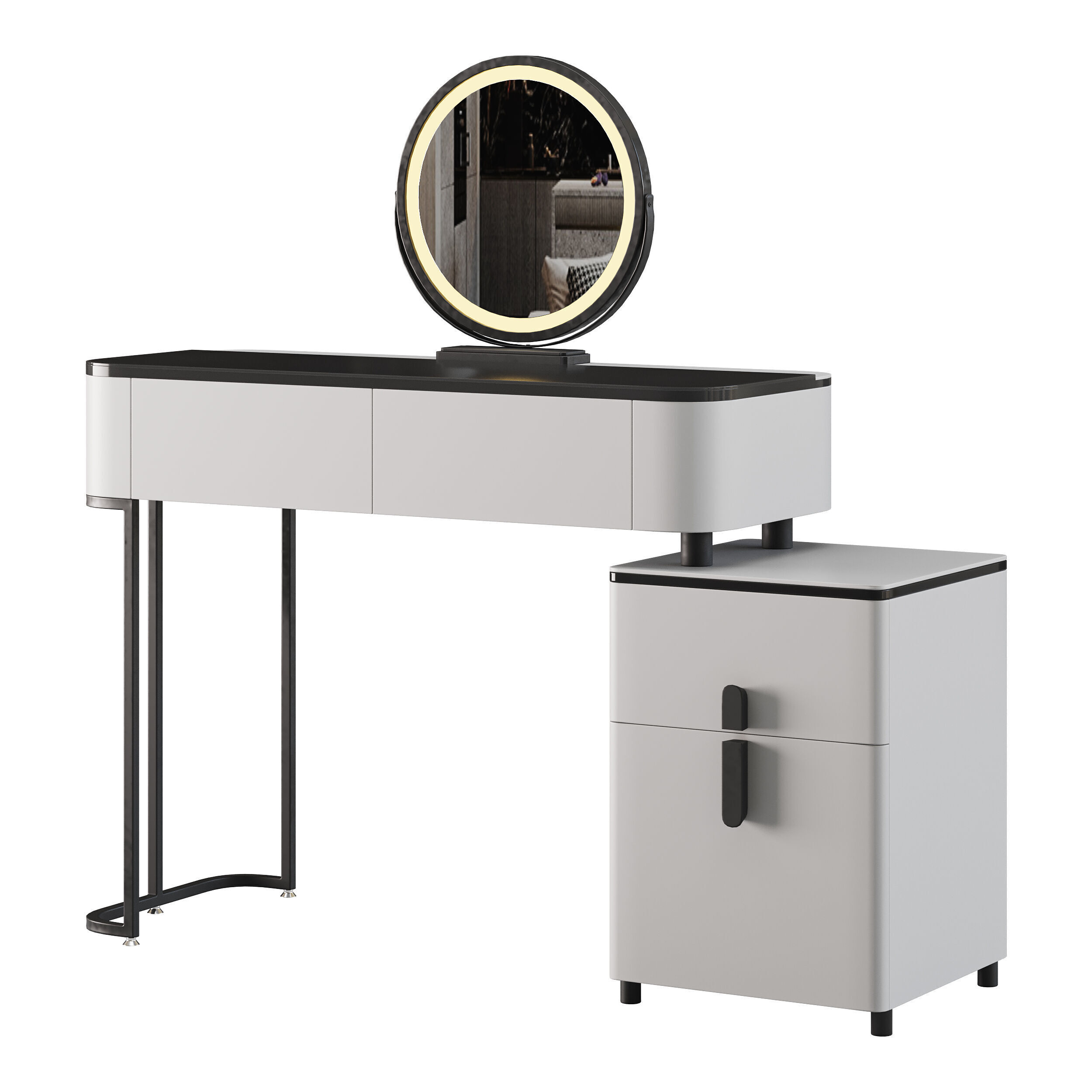 Ensemble de coiffeuse Varon 3D model_6