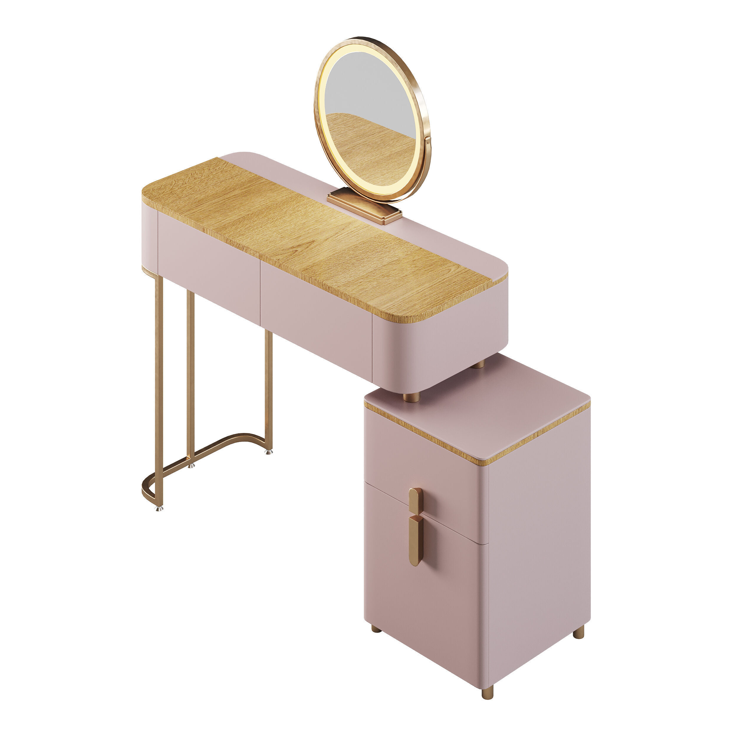 Ensemble de coiffeuse Varon 3D model_9