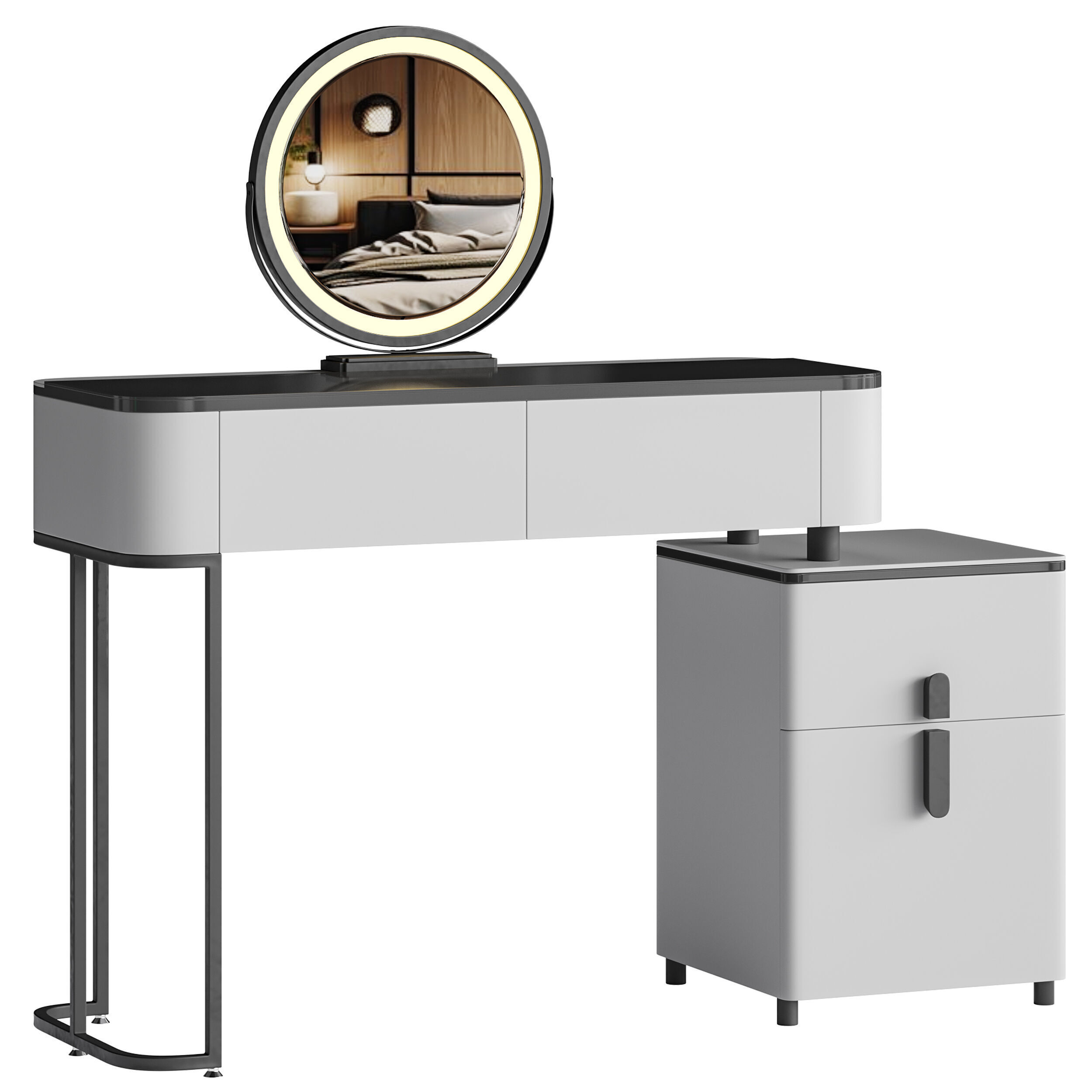 Ensemble de coiffeuse Varon 3D model_1