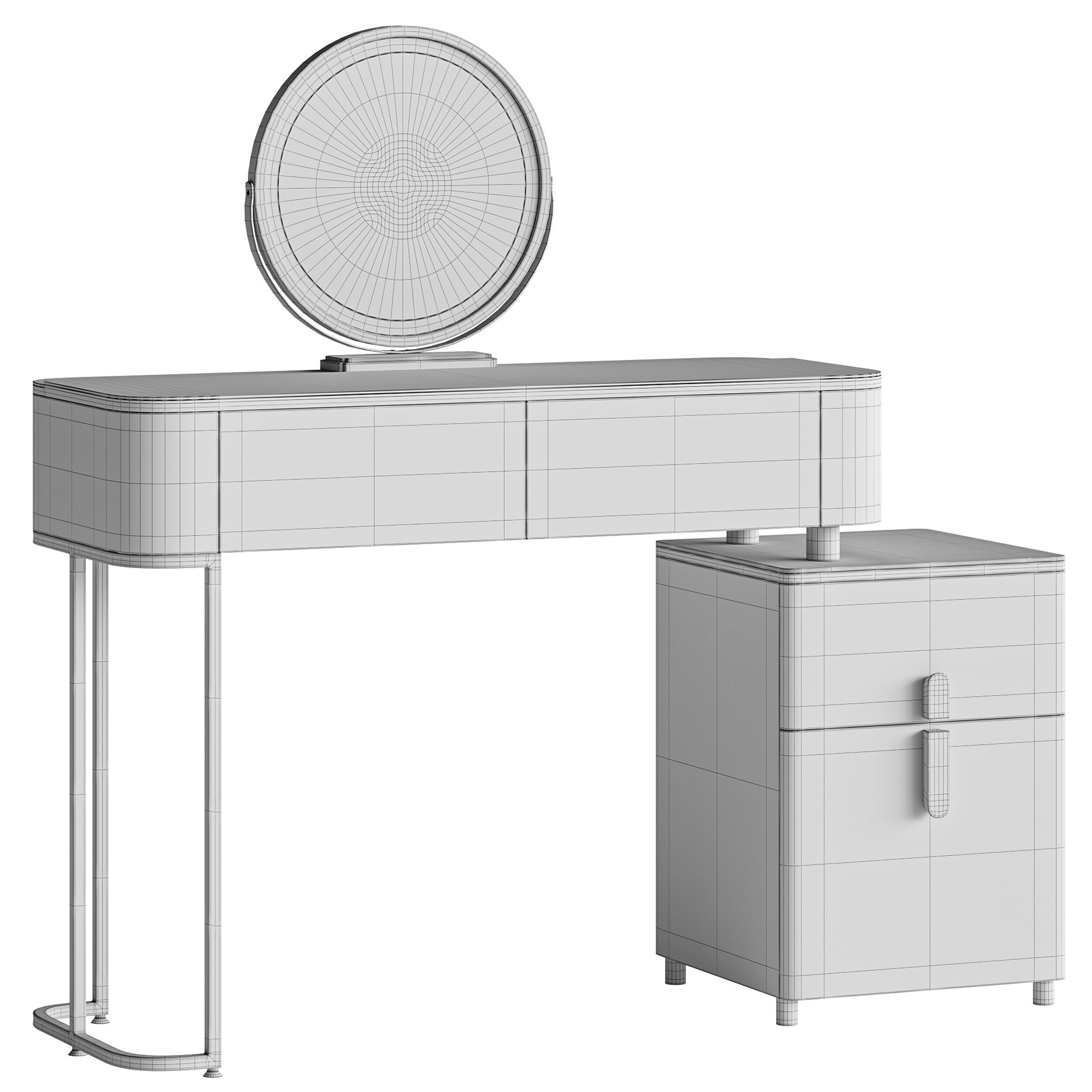 Ensemble de coiffeuse Varon 3D model_13