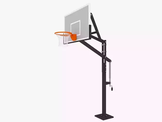 Basketball hoop Low-poly 3D model
