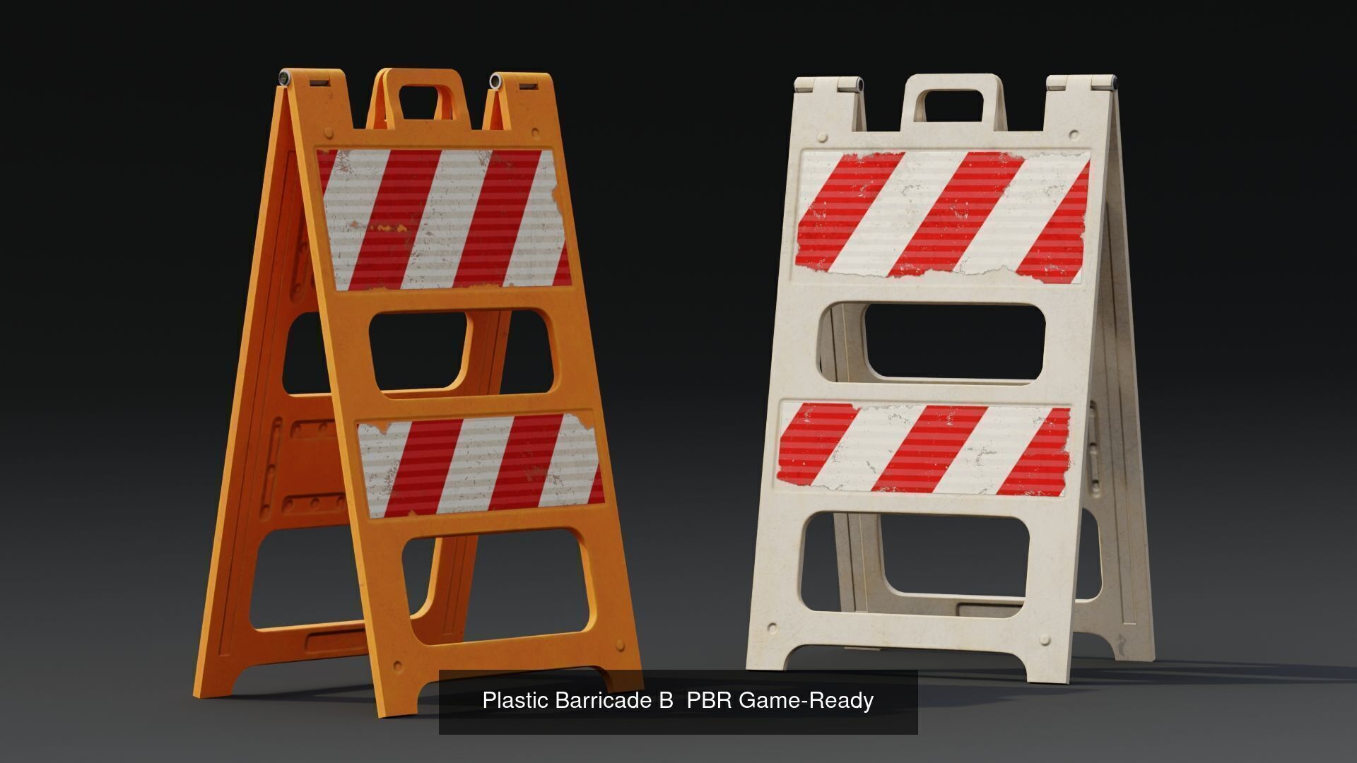 Traffic Safety Props Pack Vol01 3D Model Collection_9