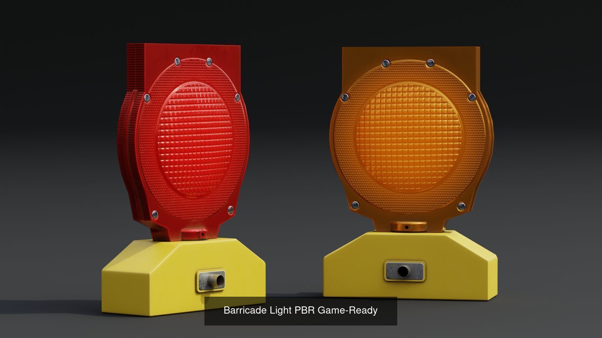 Traffic Safety Props Pack Vol01 3D Model Collection_6