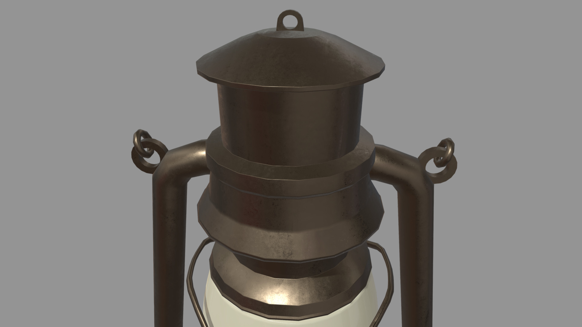 Old Lamp 01 Low-poly 3D model_4