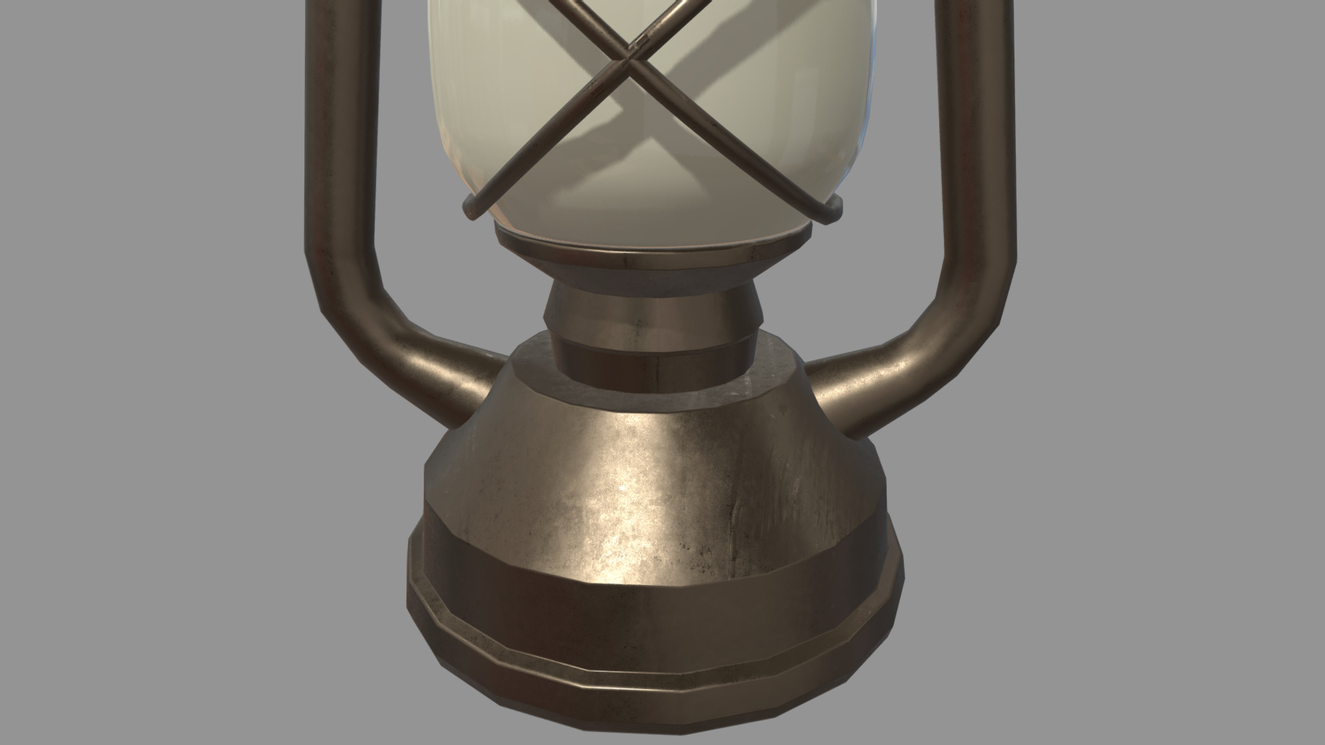 Old Lamp 01 Low-poly 3D model_6