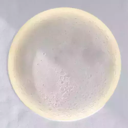Handmade decoration moon with backlight 3D model