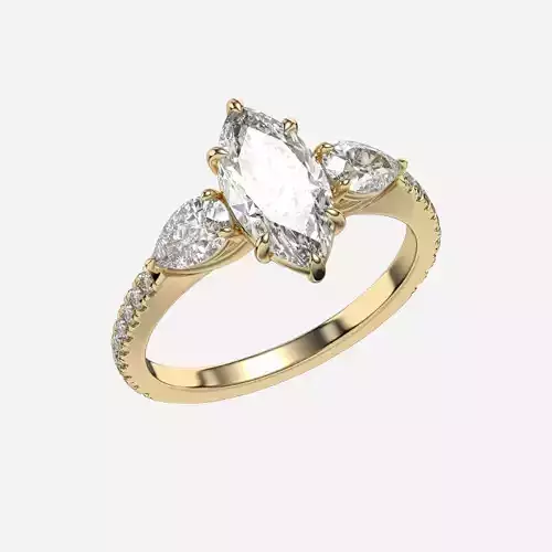 Three Stone diamond Ring